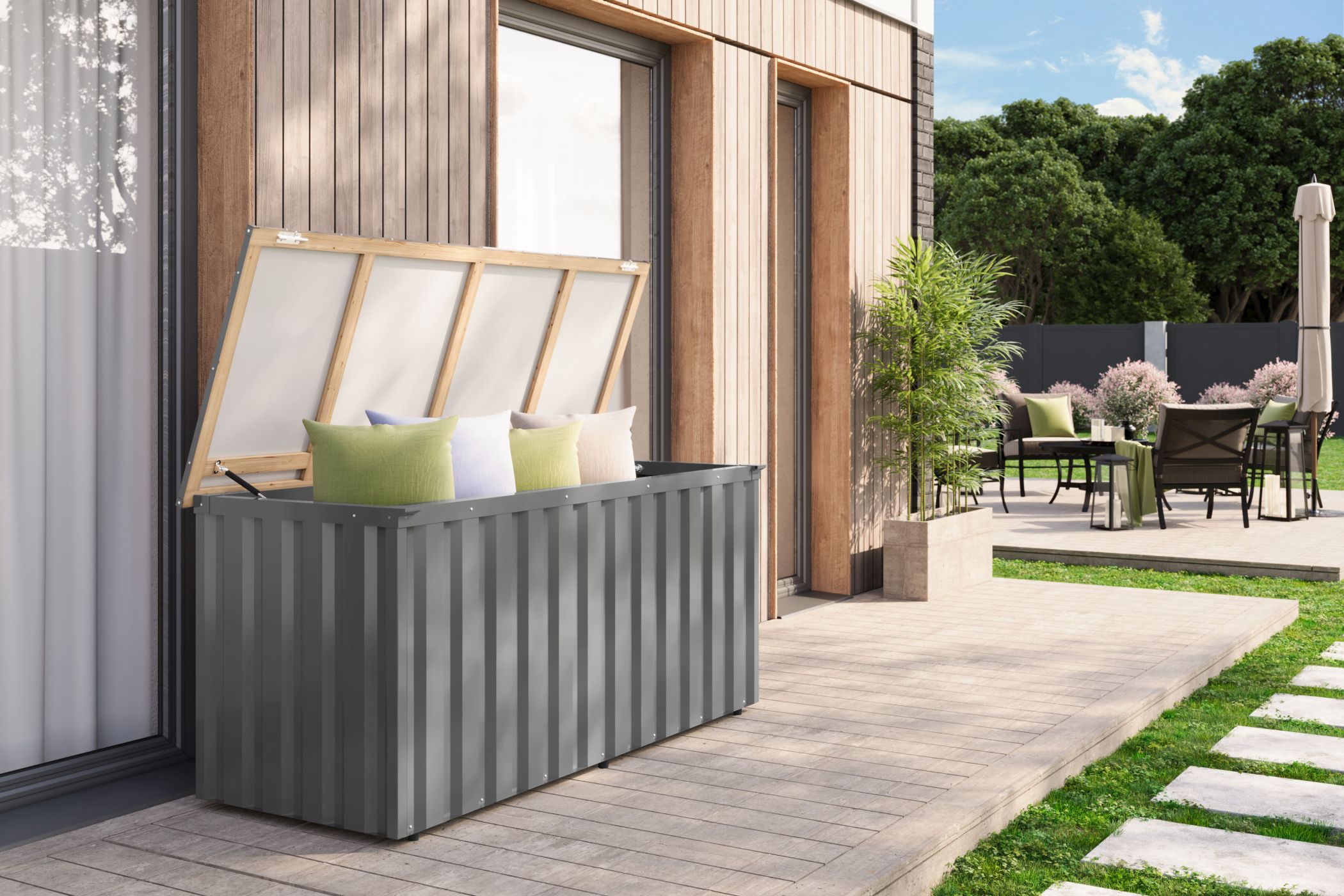 Innenarchitektur, Pflanzgefäß, Topfpflanze, Hinterhof, Hof