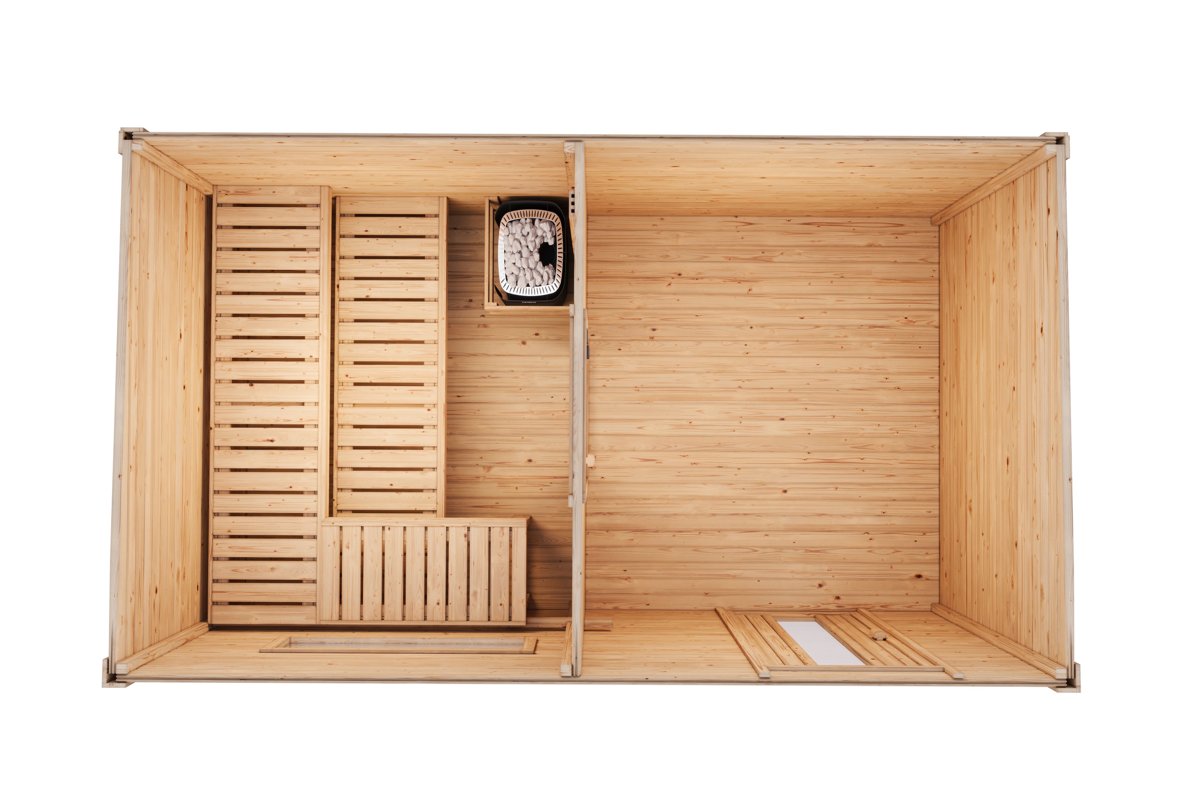 Drinnen, Innenarchitektur, Paneele aus Holz, Tor