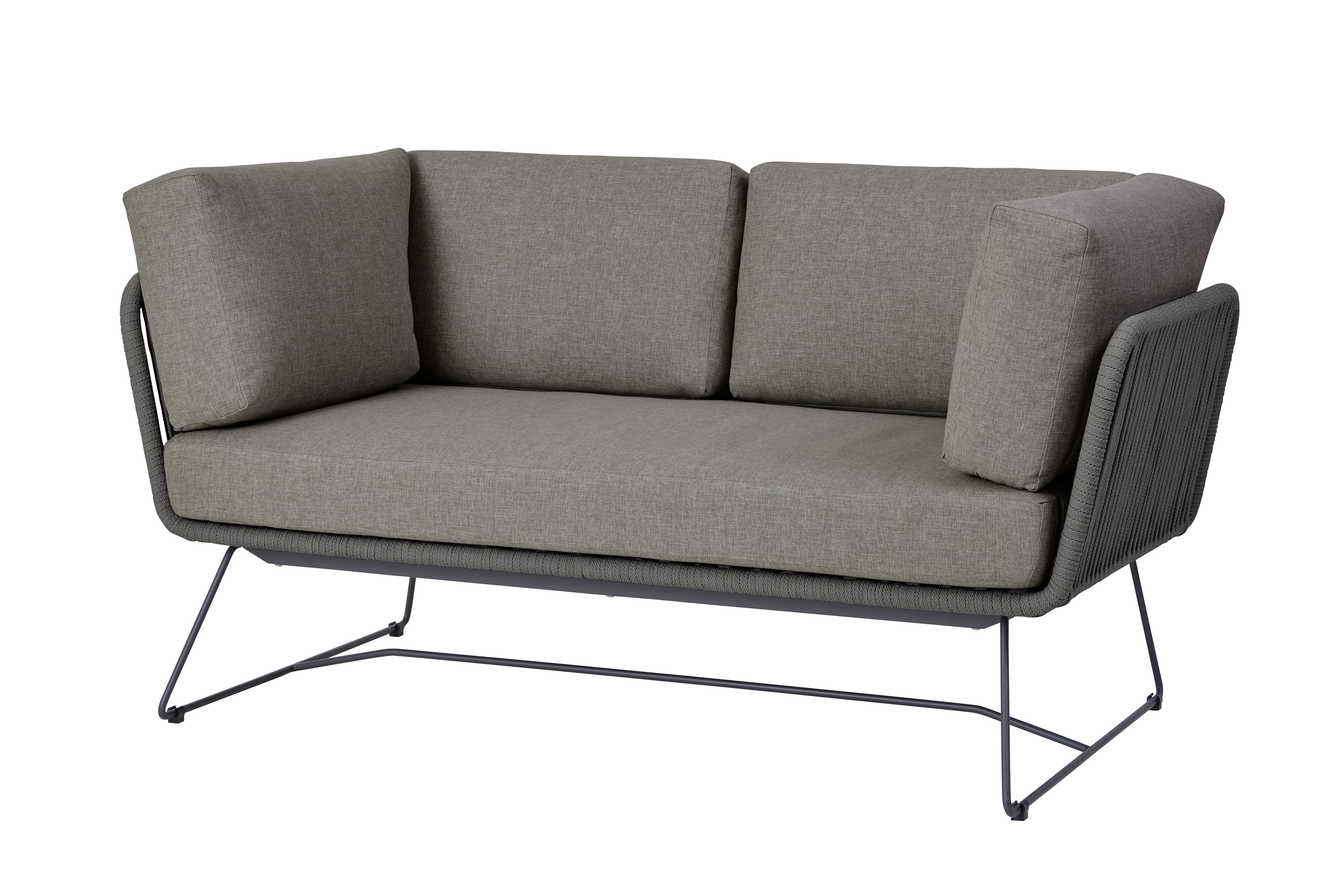Diamond Garden Modullounge Milos Dark Grey Sofa - Edelstahl dunkelgrau