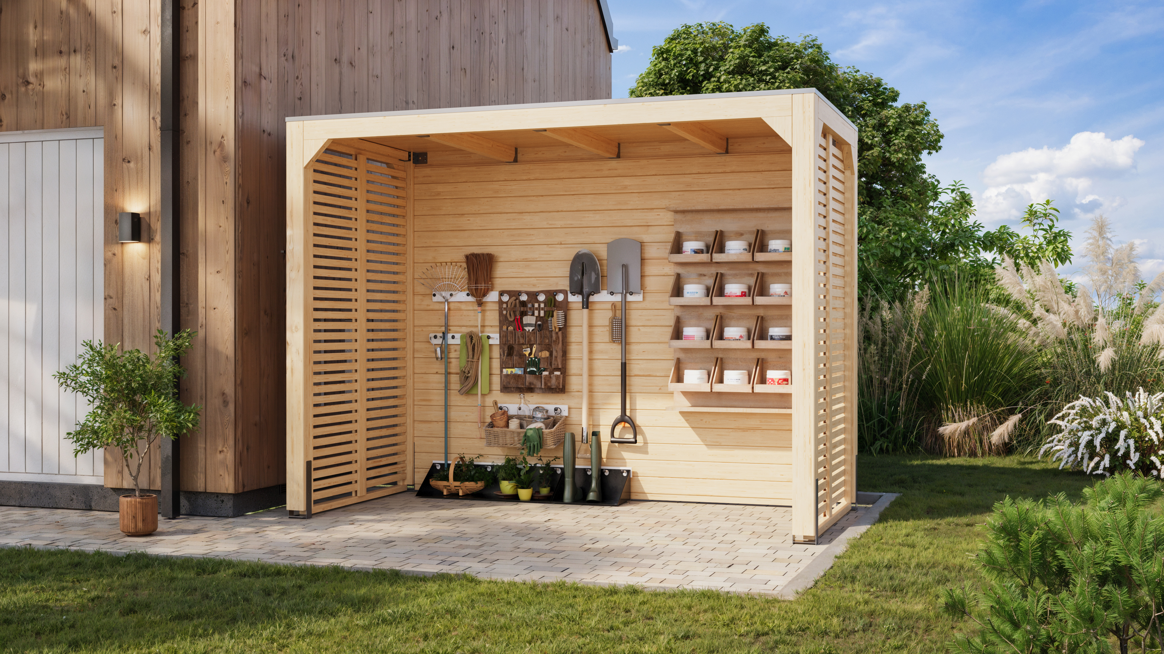 Grillküchenunterstand Grillpavillon Unterstand Cubus