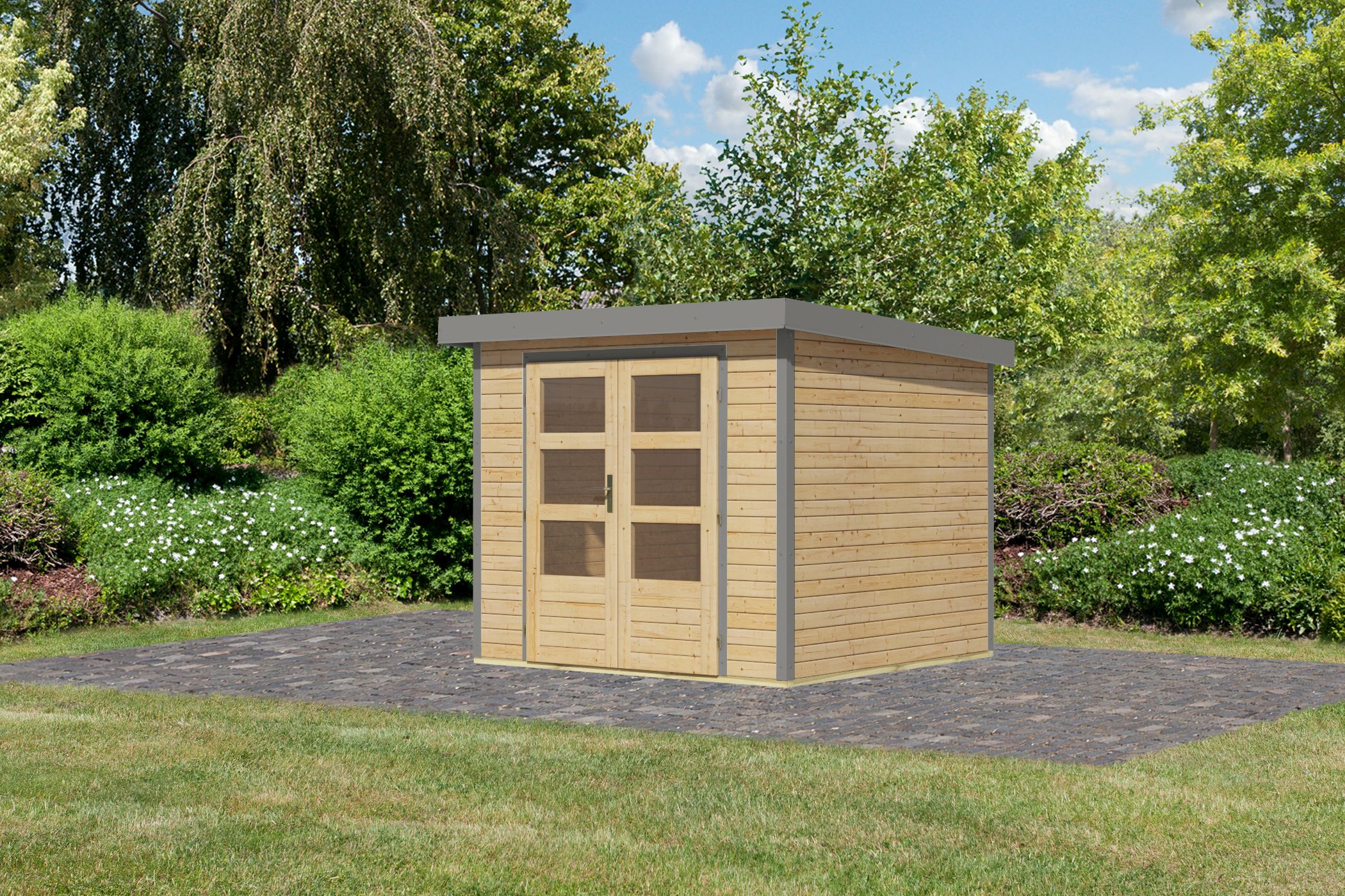 Gartenhaus Holz & Metall Jupiter 3