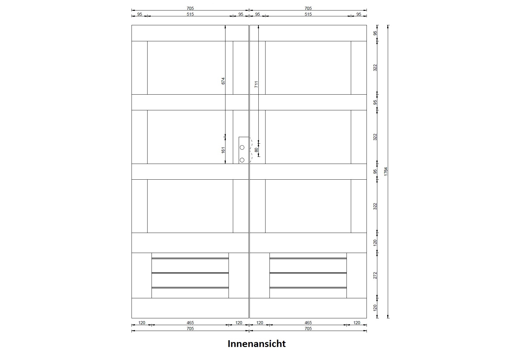 Doppelflügeltür Gartenhaustür 28mm elfenbeinweis / Lagerabverkauf