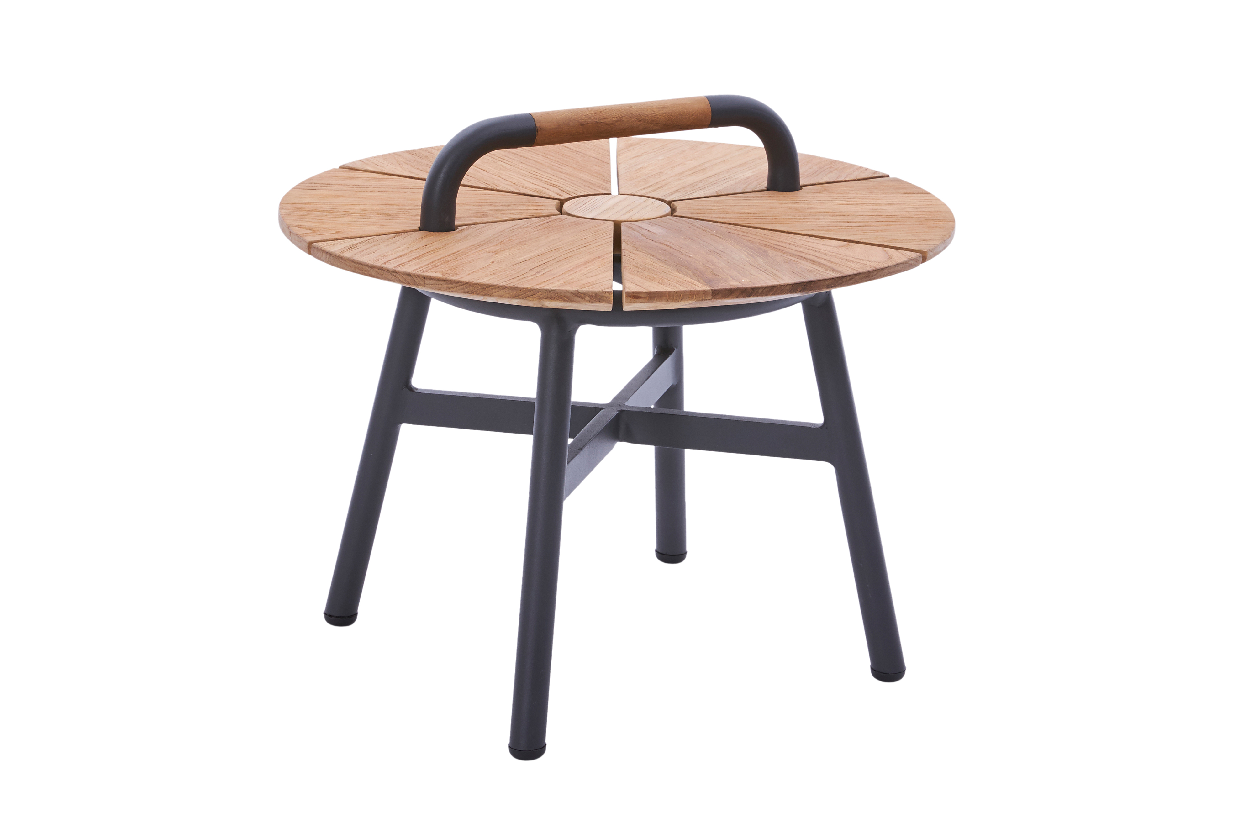 Diamond Garden Loungetisch Beistelltisch Nora Ø50 recycled Teak