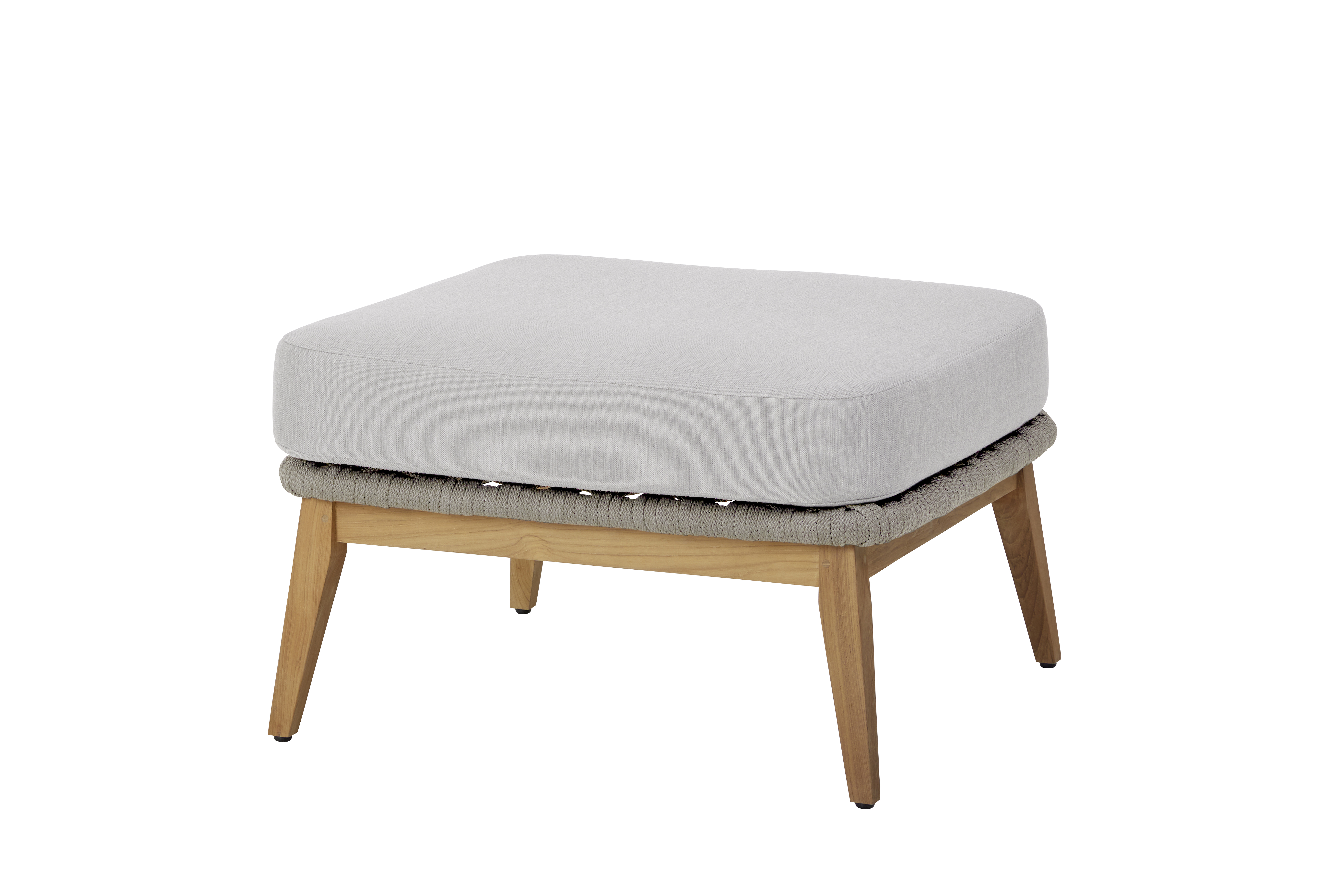 Diamond Garden Modullounge Milos Light Grey Ottomane  - TEAK
