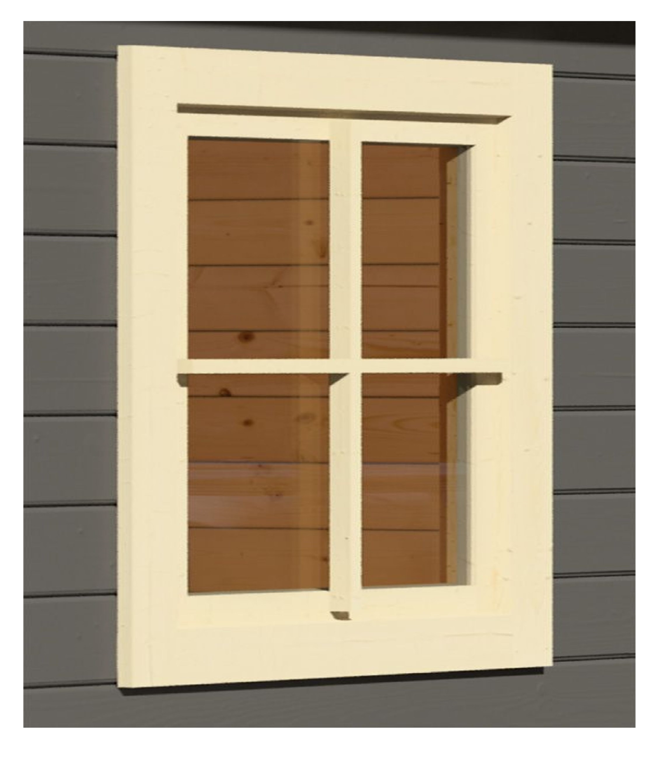 Dreh-/Kippfenster aus Echtglas 28mm