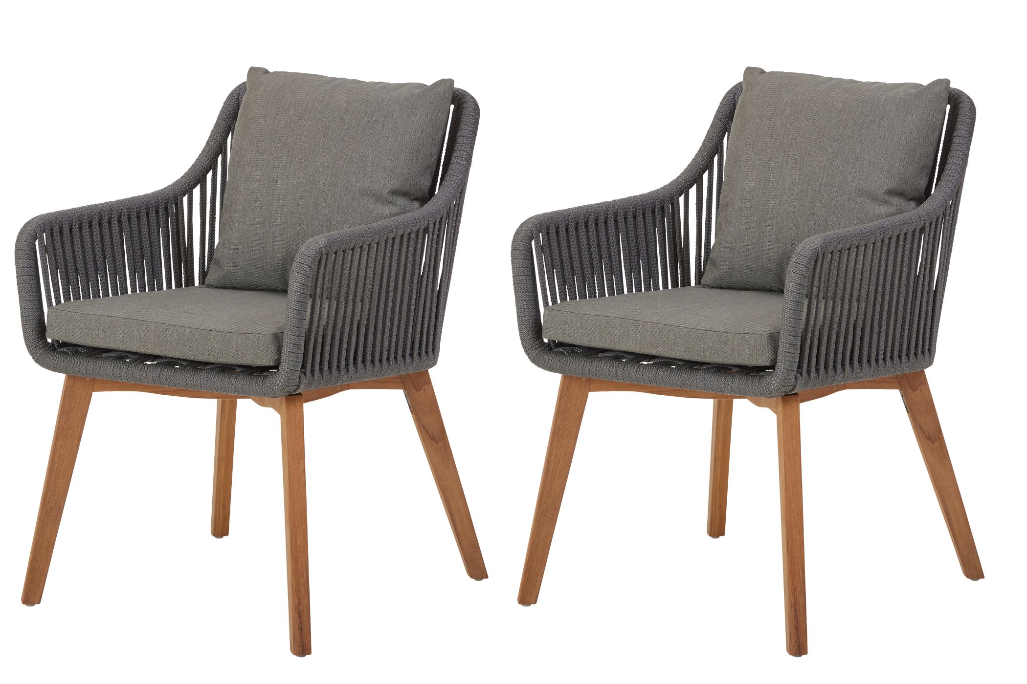 Diamond Garden Stuhl Kreta Teak / 2er Set