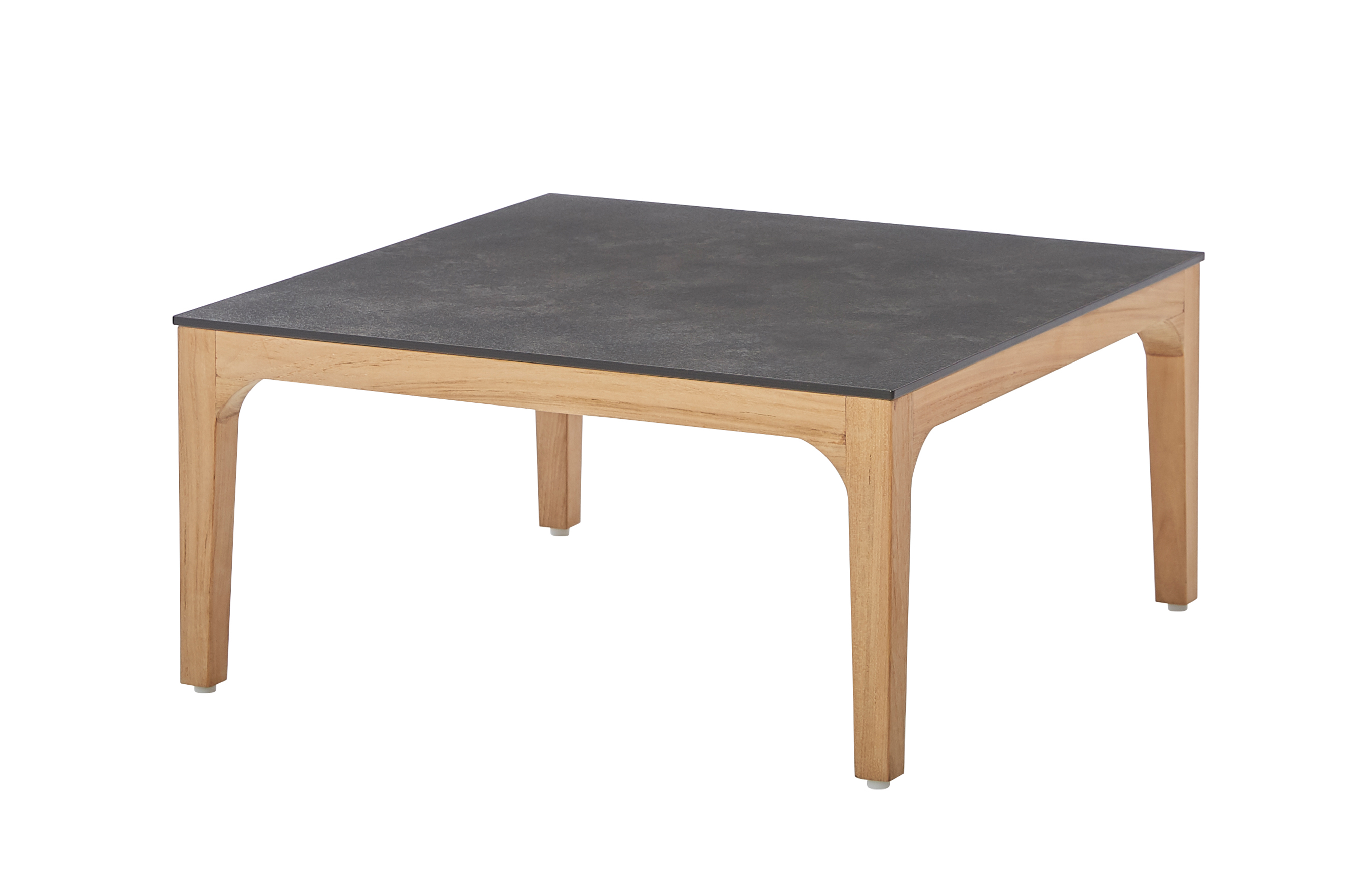 Diamond Garden Loungetisch Beistelltisch Lagos Premium Teak / HPL "Granit dunkel"