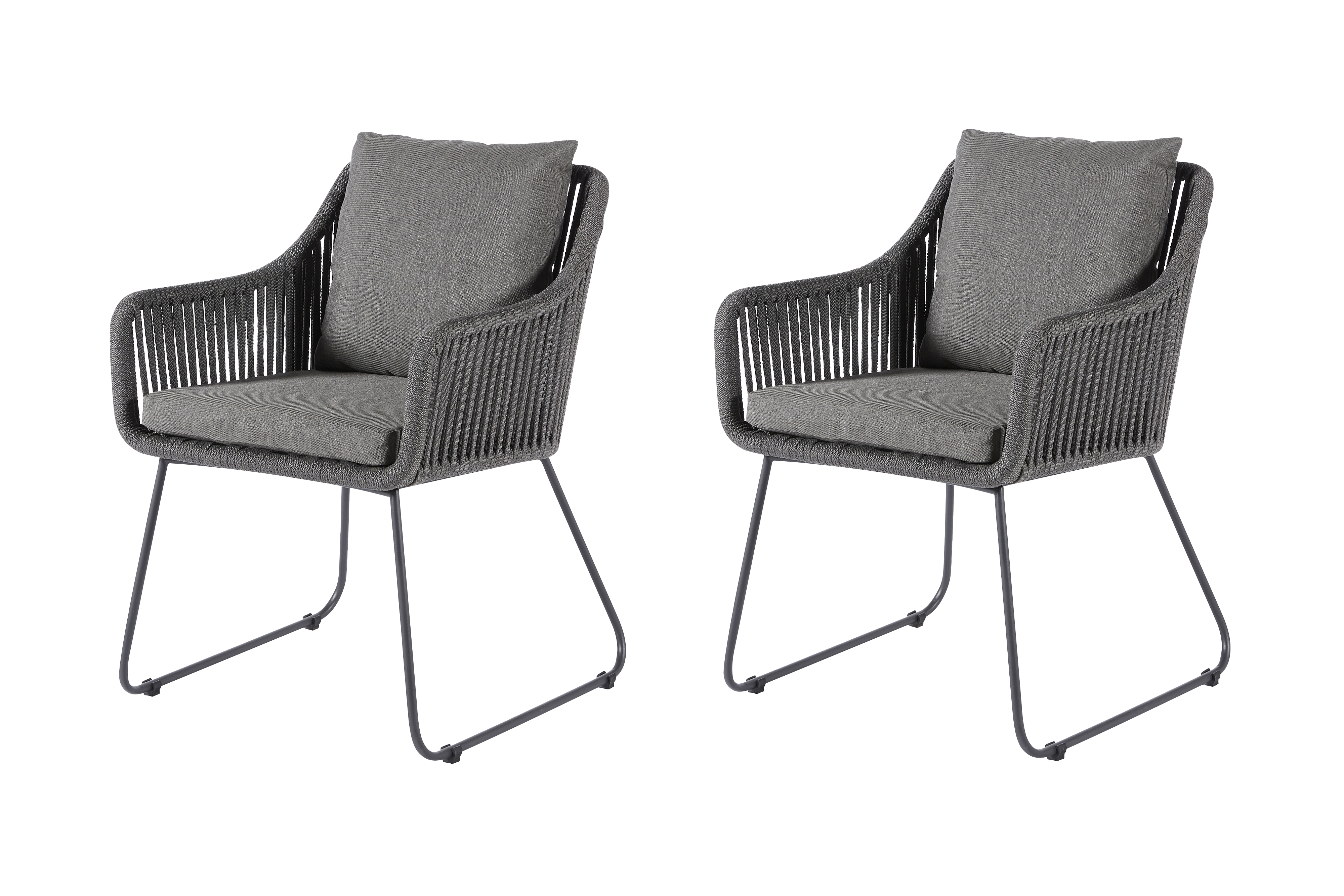 Diamond Garden Stuhl Kreta Edelstahl / 2er Set
