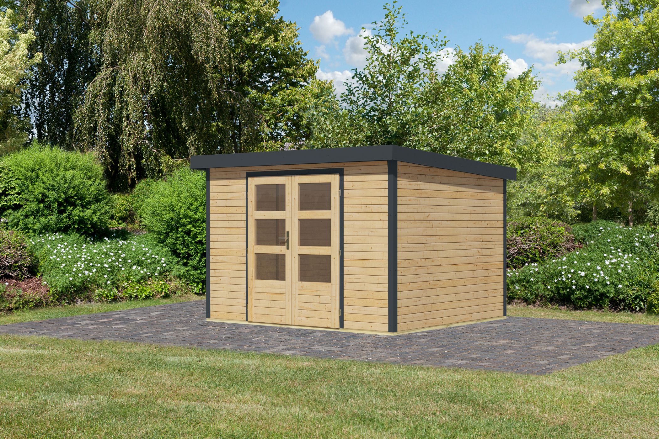 Gartenhaus Holz & Metall Jupiter 5