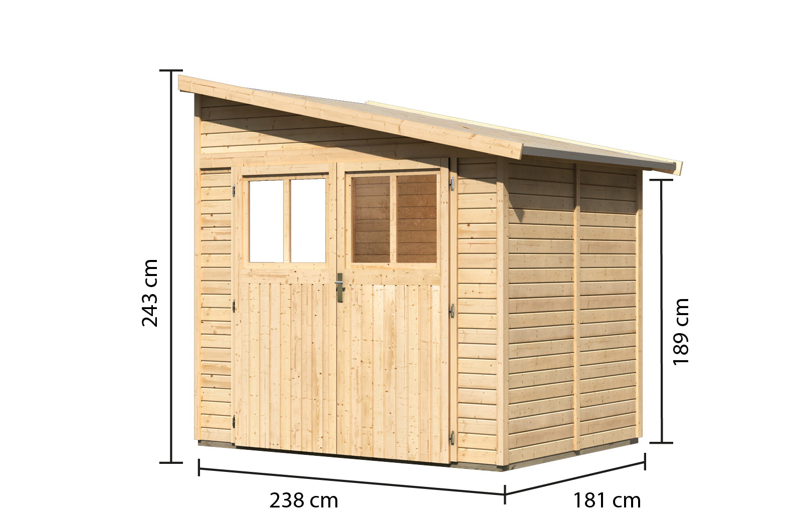 Karibu Gartenhaus System