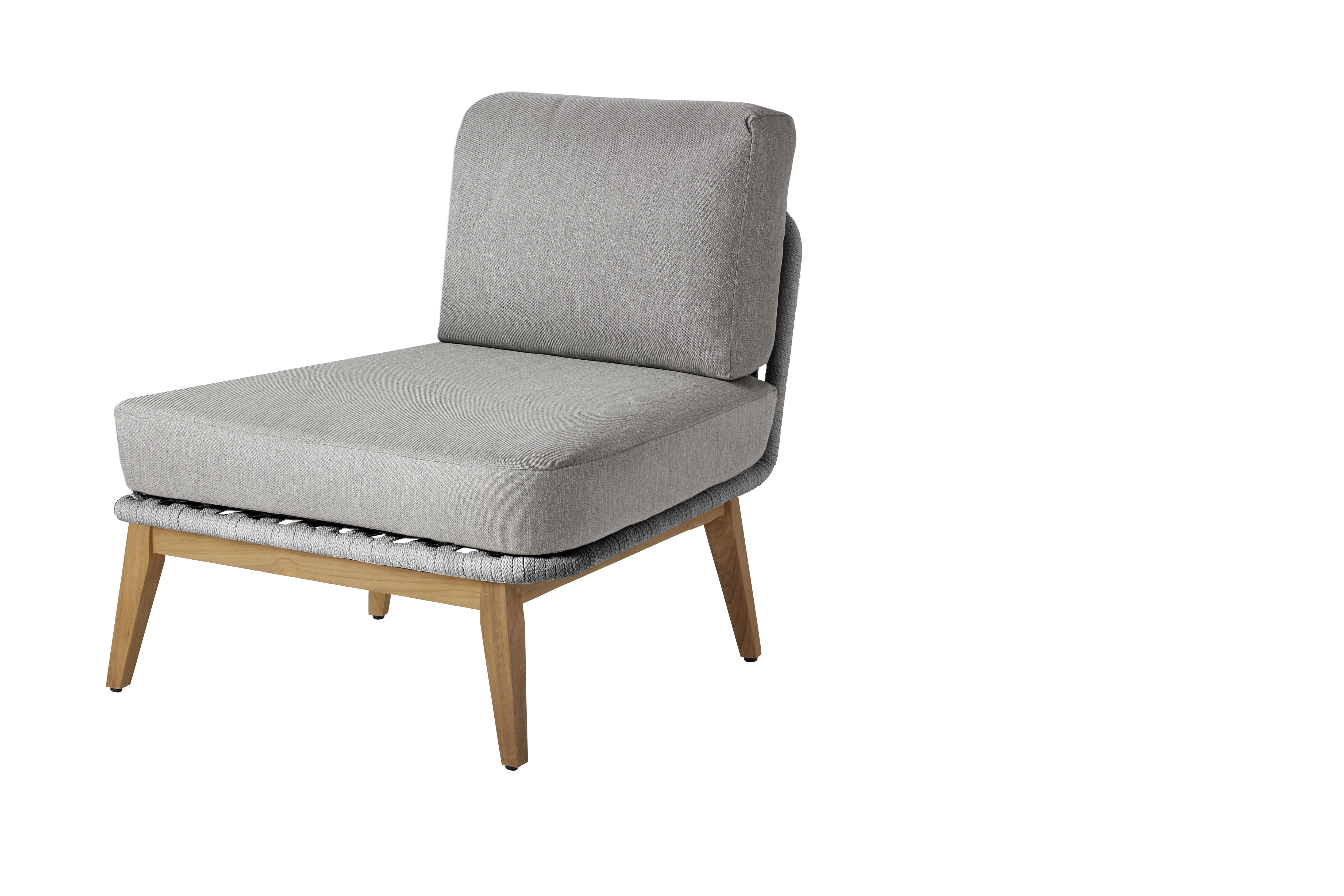 Diamond Garden Modullounge Milos Dark Grey Mittelteil  - TEAK