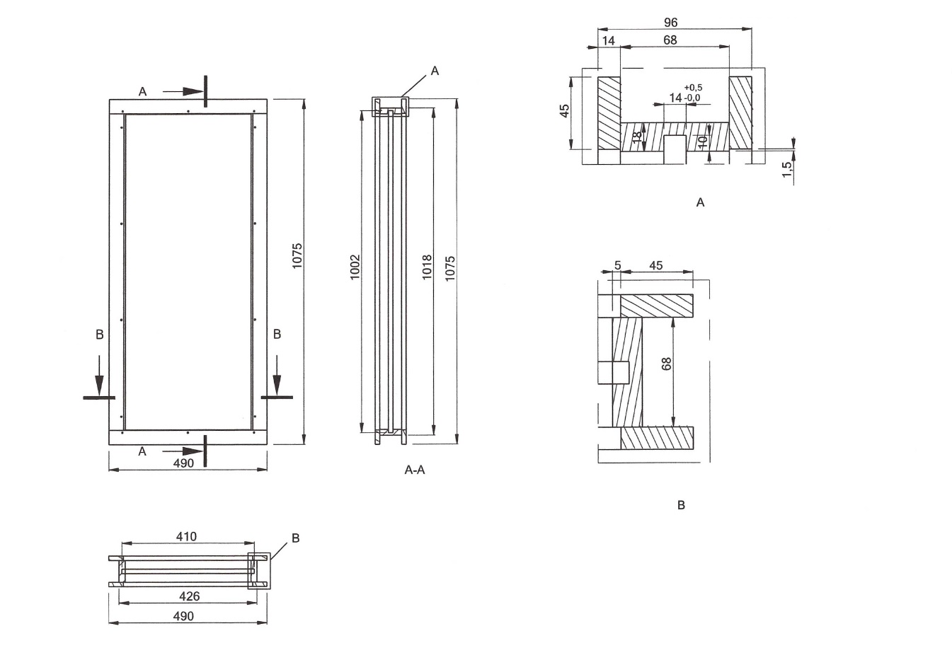 Zeichnung, Technische Skizze, mechanisches Bauteil, maßstabsskizze, Vorderansicht