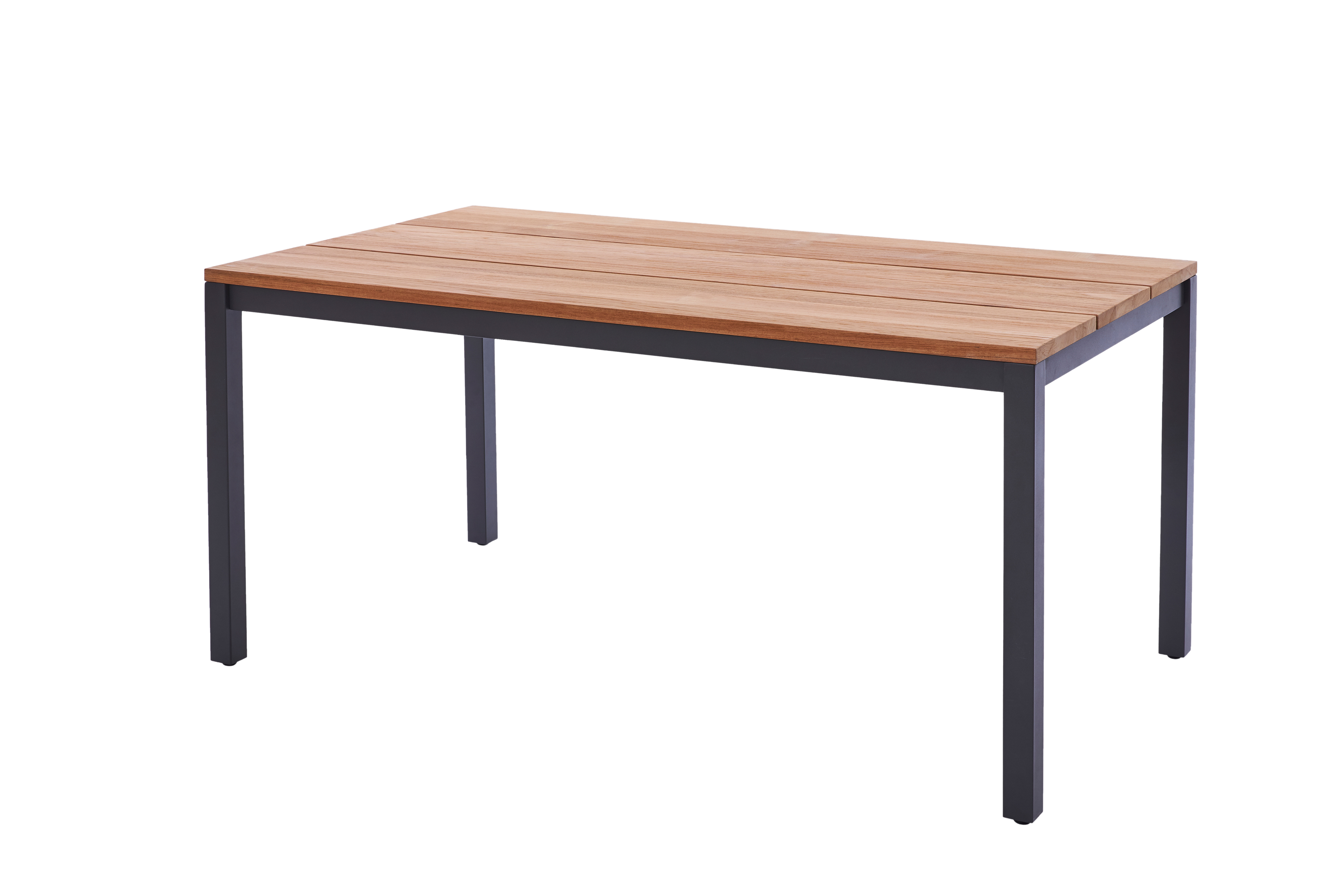 Diamond Garden Tisch Ravenna Edelstahl Dunkelgrau / Recycled Teak
