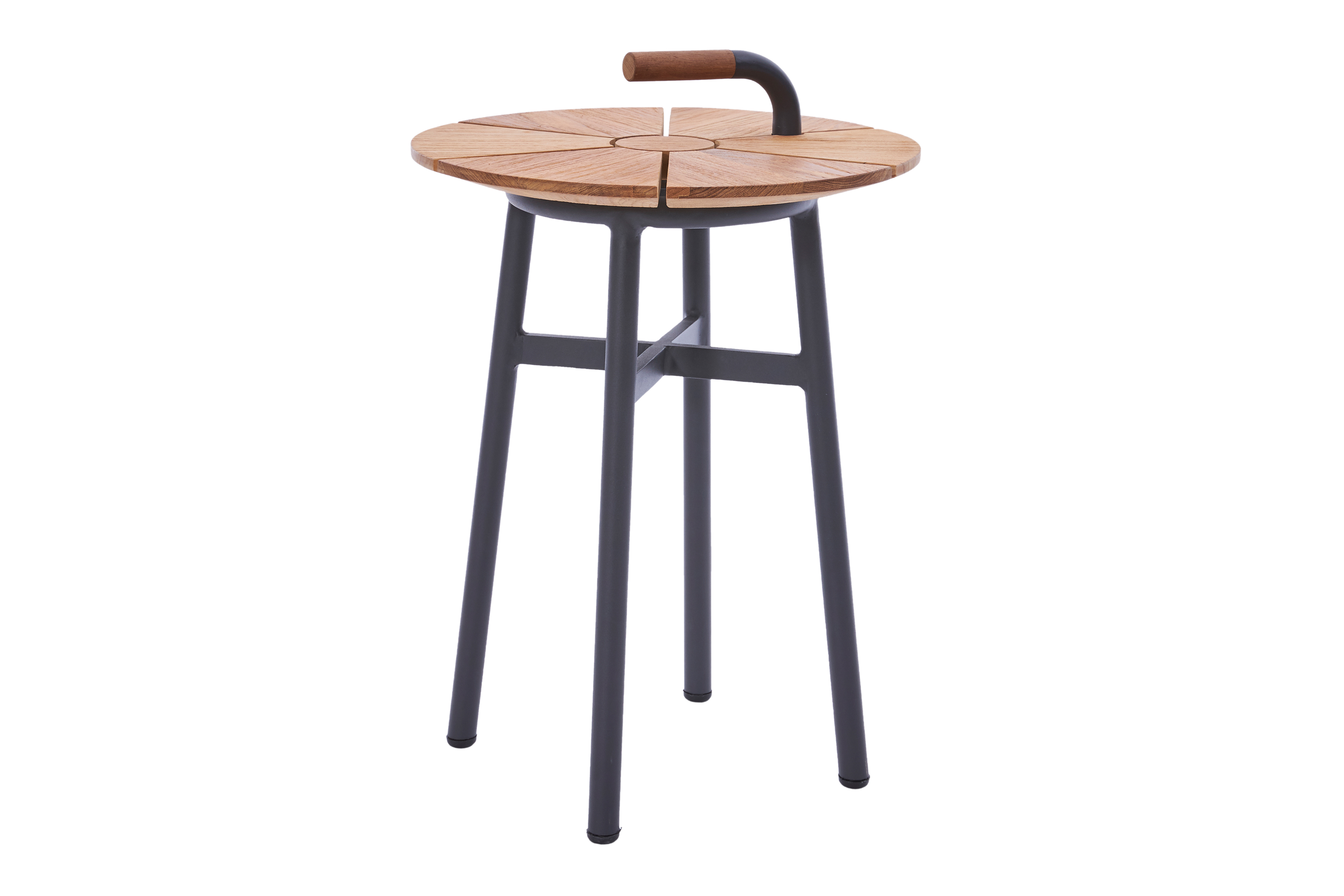 Diamond Garden Loungetisch Beistelltisch Nora Ø42 recycled Teak