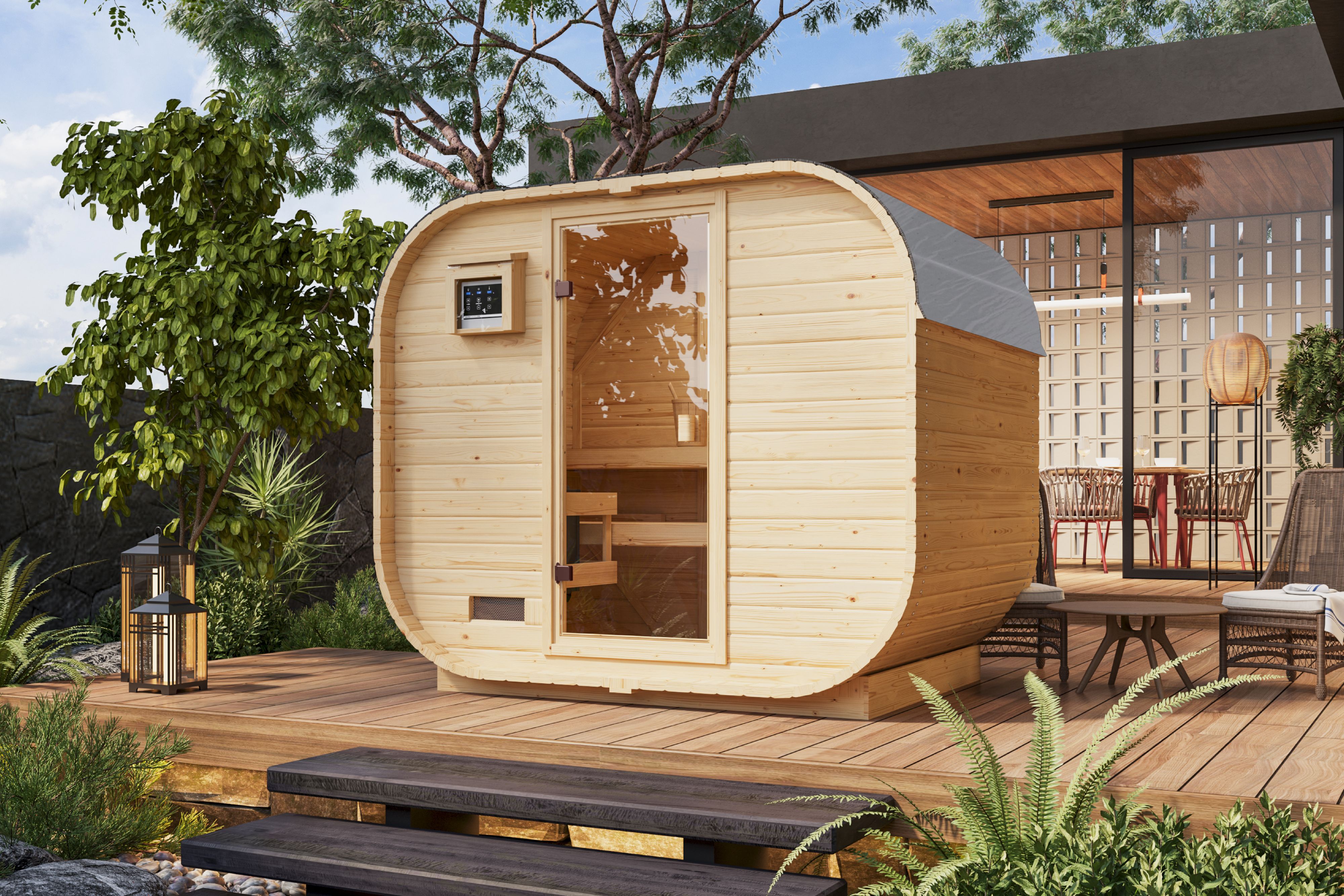 Fasssauna Quadro 1 Plus