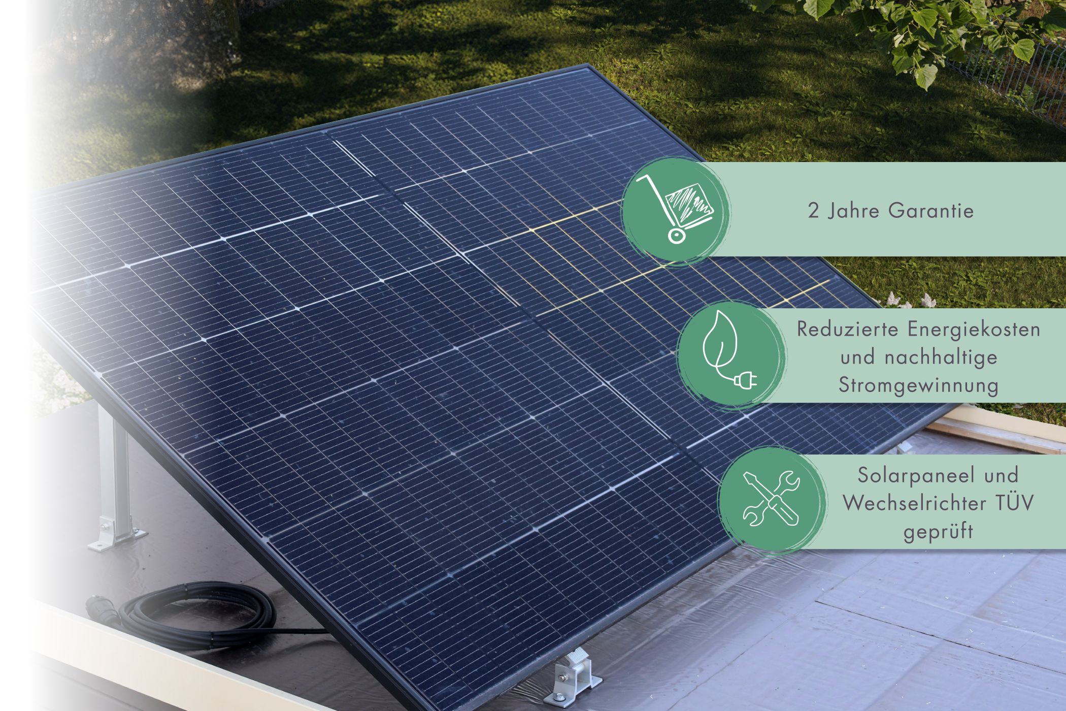 Solarkit Balkonkraftwerk 400Wp / Lagerabverkauf