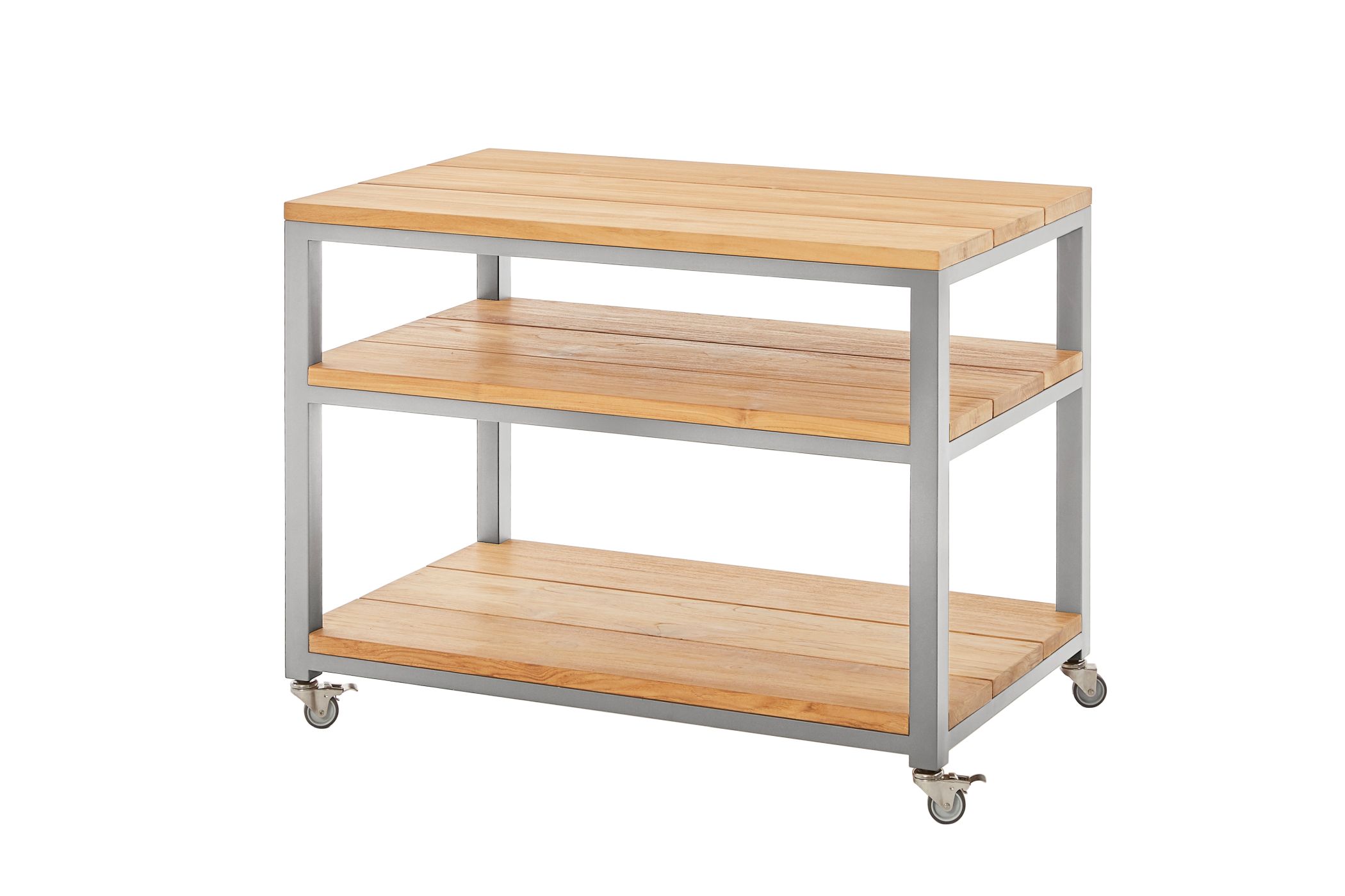 Diamond Garden Beistelltisch Piazza Edelstahl / recycled Teak