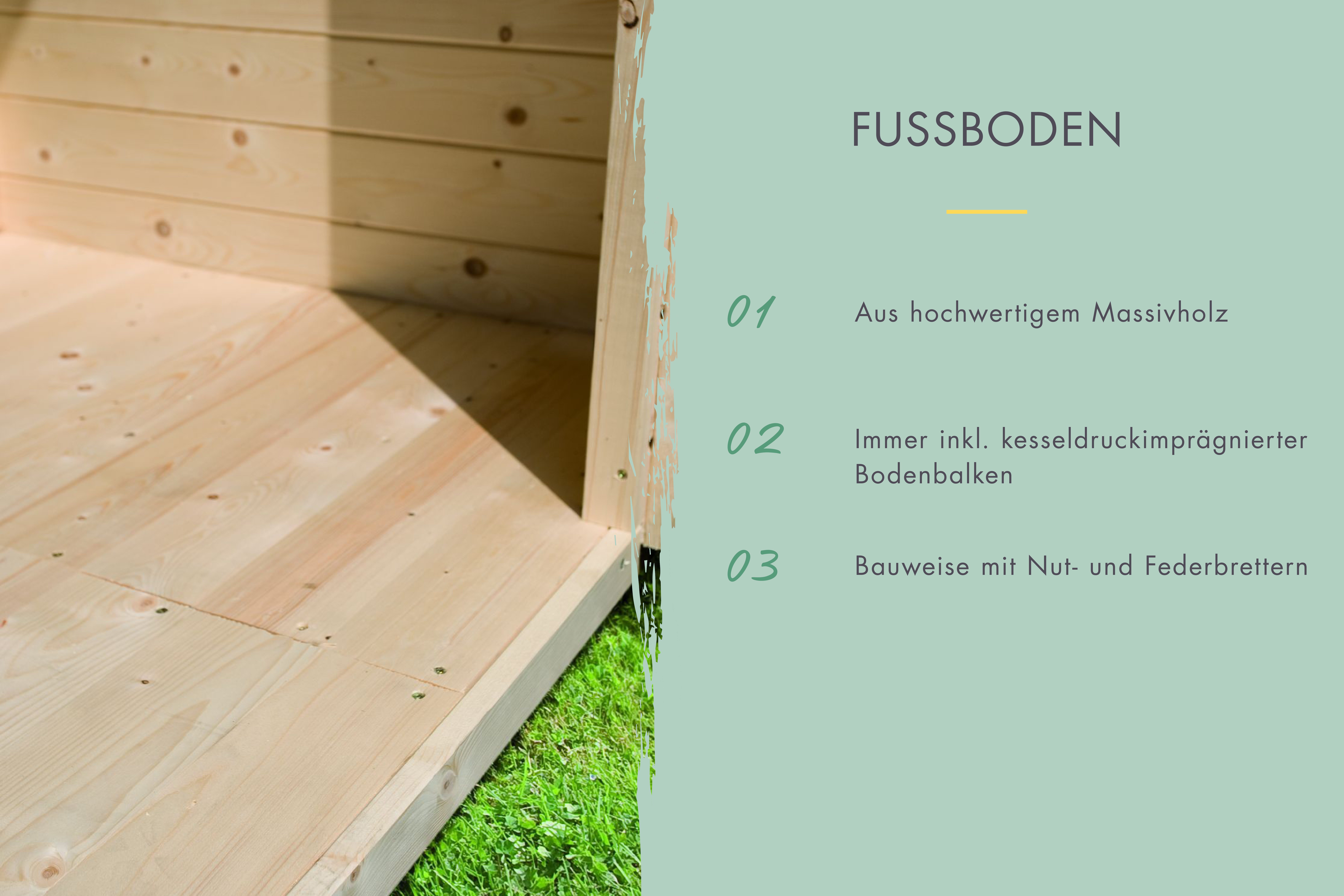 Fussboden für "Callisto 2" und "Østen 2" 