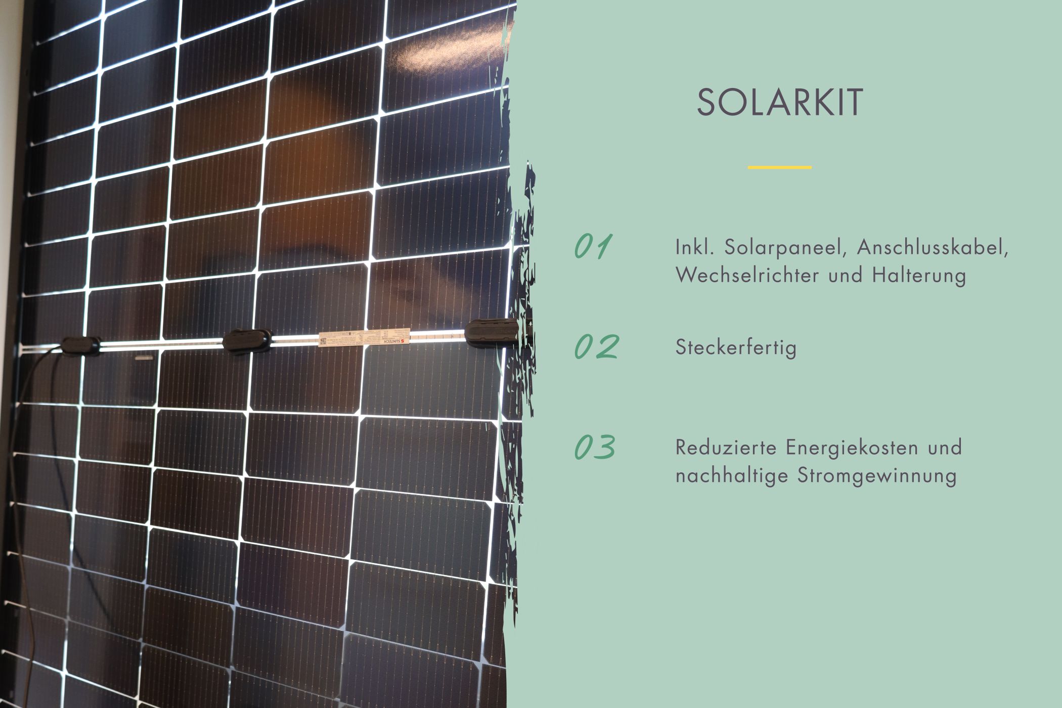 Solarkit Balkonkraftwerk 400Wp / Lagerabverkauf