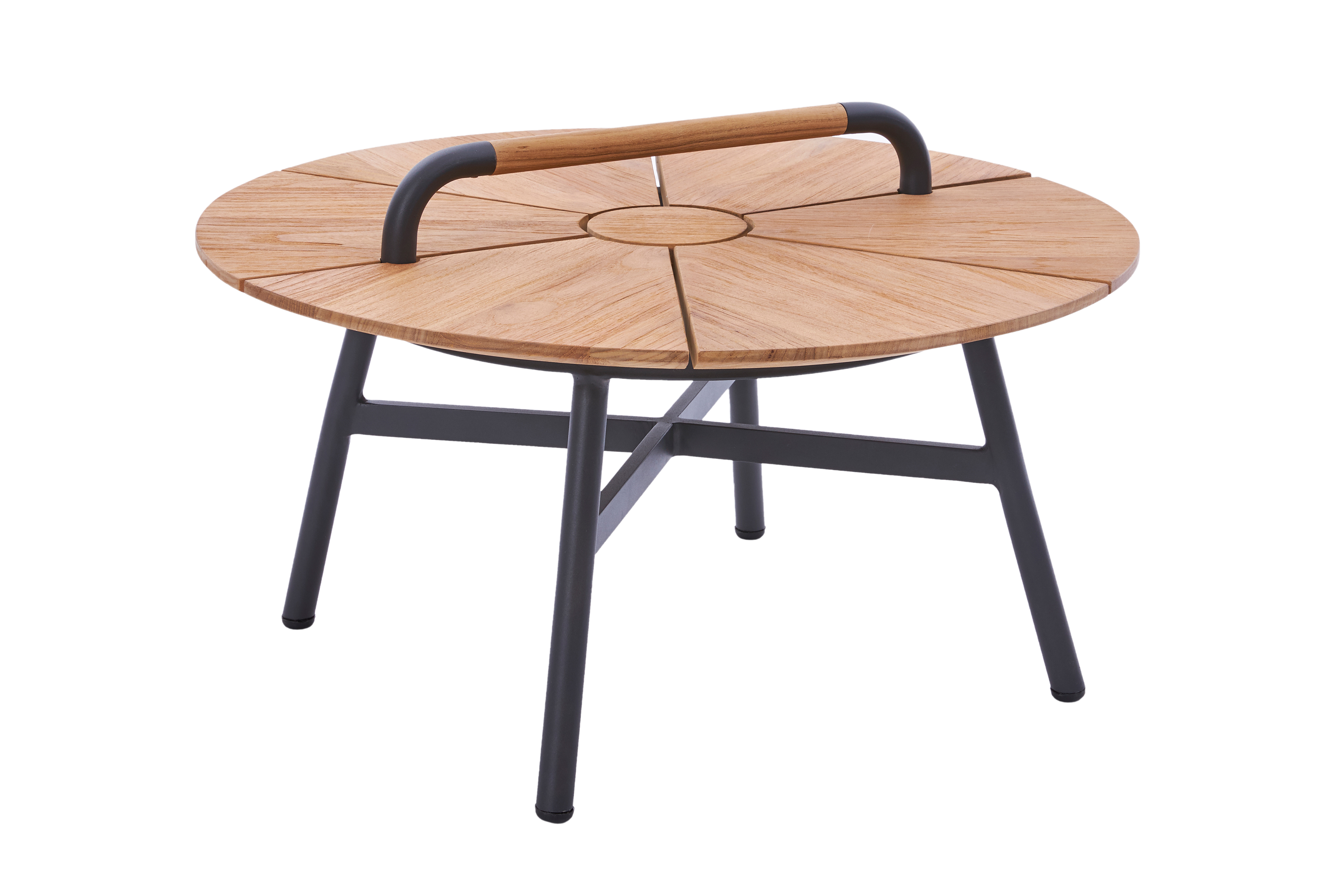 Diamond Garden Loungetisch Beistelltisch Nora Ø70 recycled Teak